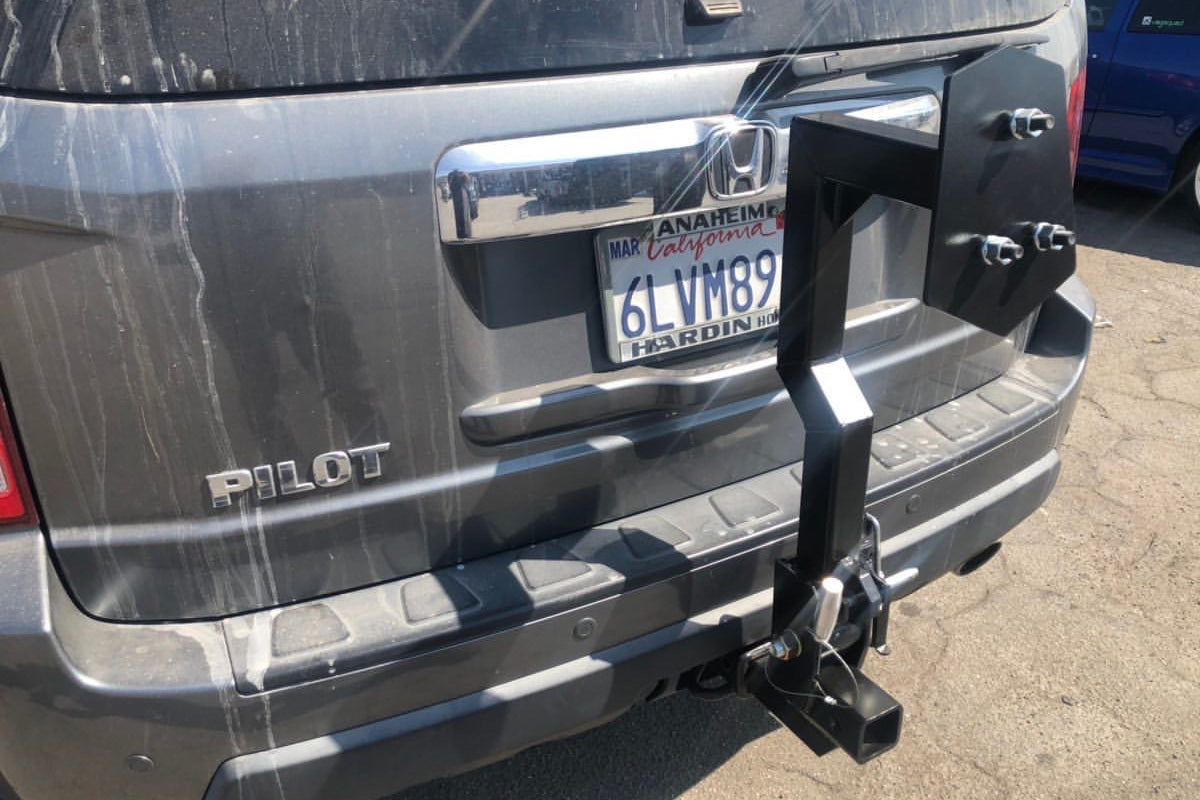 Rigid Armor Spare Tire Hitch Carrier Honda Pilot 2009-2015