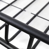 Universal Black Roof Rack Cargo Carrier w/ Extendable Luggage Hold Basket