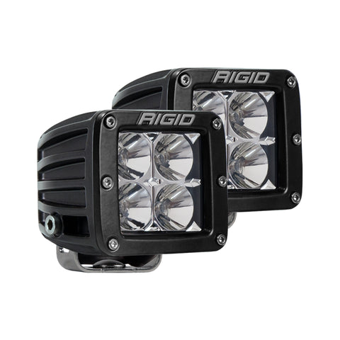 Rigid Industries D Series Pro Flood Surface Mount Black Lights (Pair)